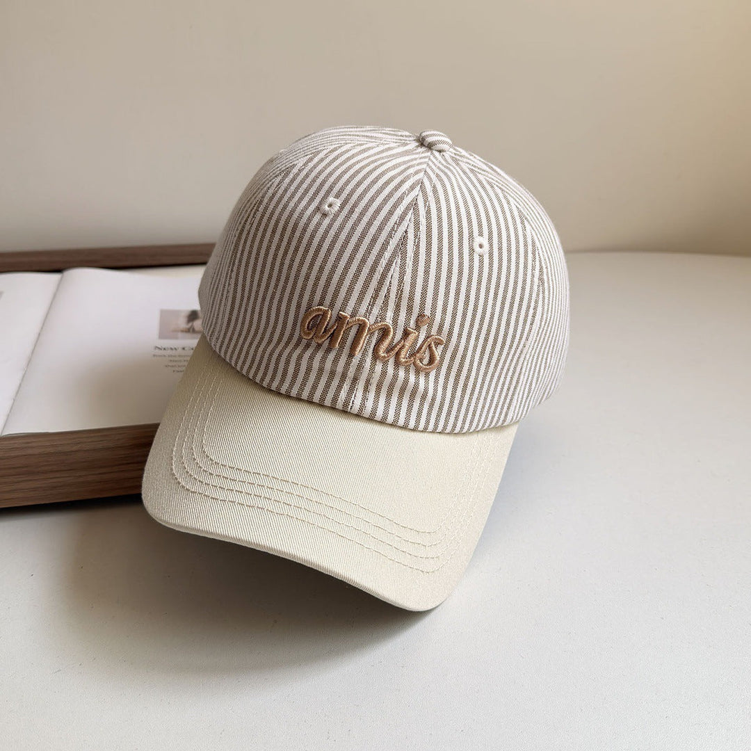 Women's Striped Cotton Baseball Cap Kalsten