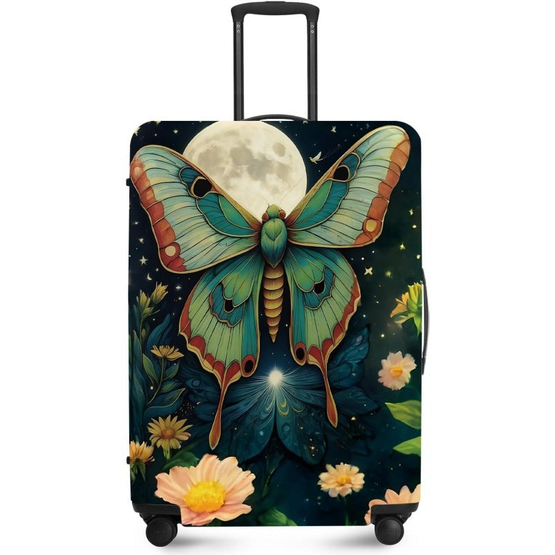Unisex nan elastic suitcase cover with UV-resistant motif print and zip opening Kalsten