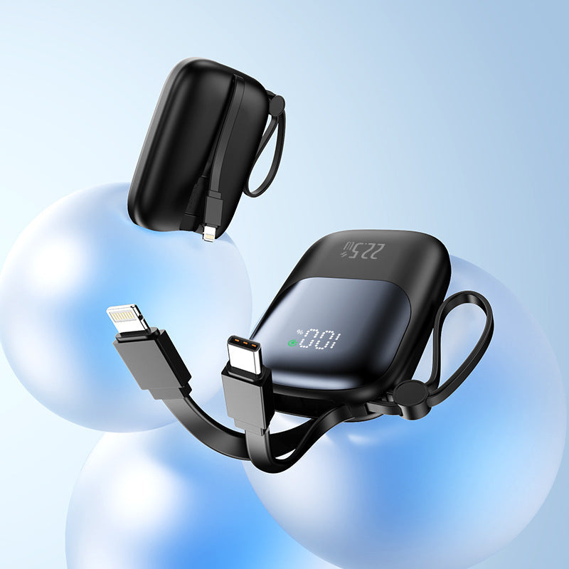 portable fast-charging power bank with integrated cable Kalsten