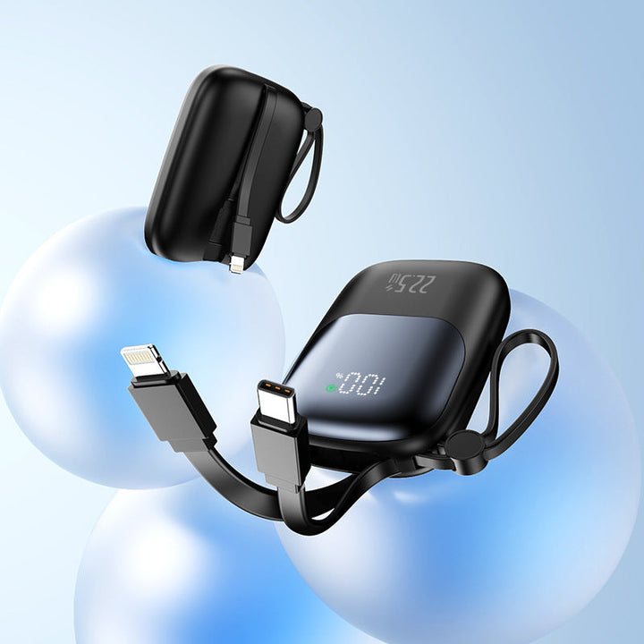 portable fast-charging power bank with integrated cable Kalsten