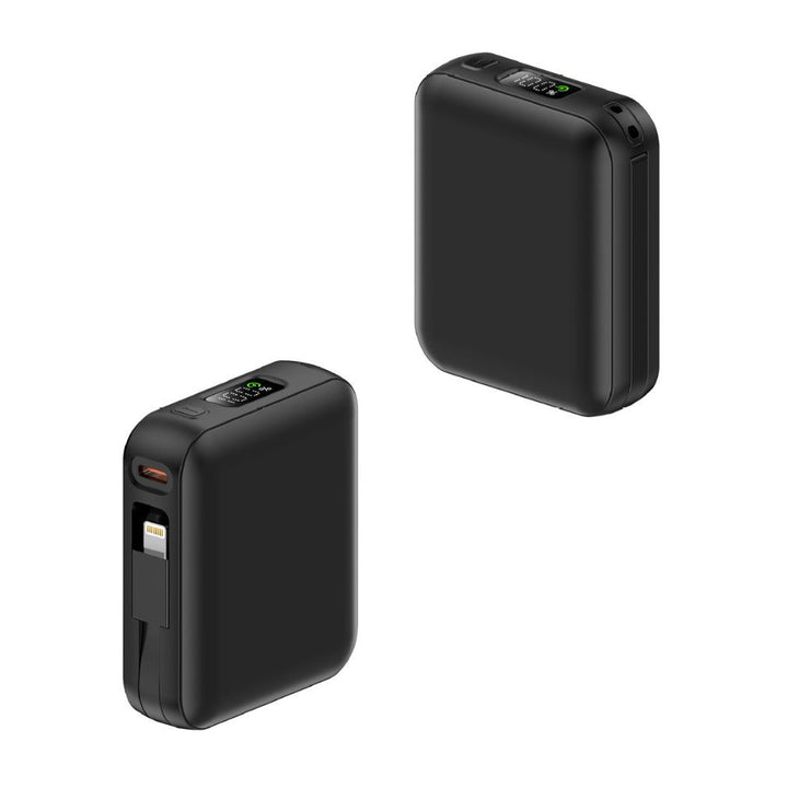 Portable power bank with integrated charging cable and digital display Kalsten