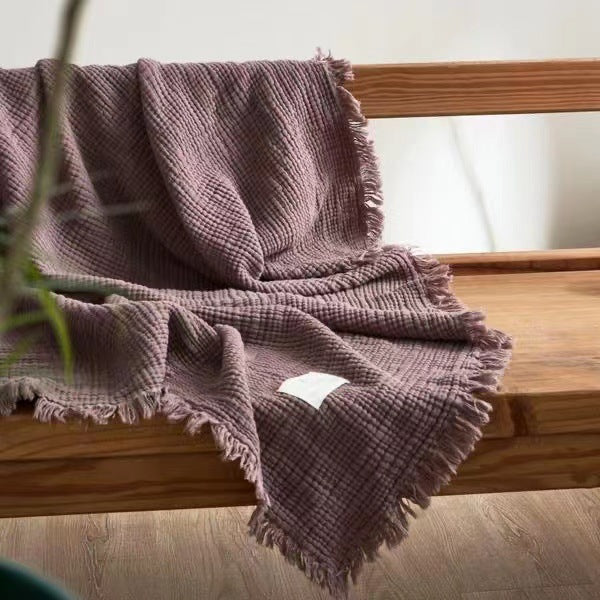 Women's cozy waffle textured blanket Kalsten