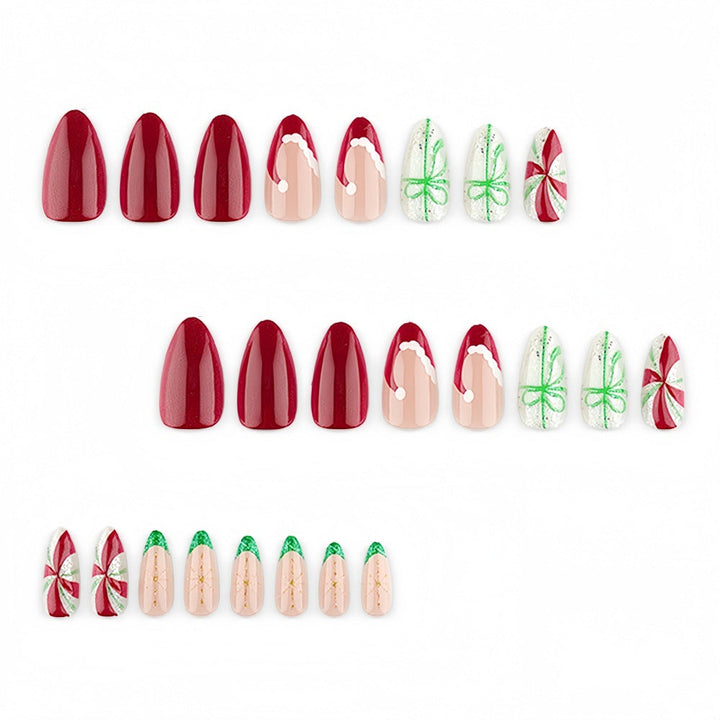 Artificial Christmas Art Nails Kalsten