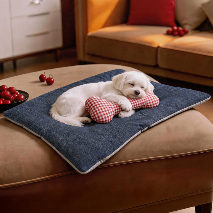 Unisex Playful and cozy pet mat with cushion shapes Kalsten