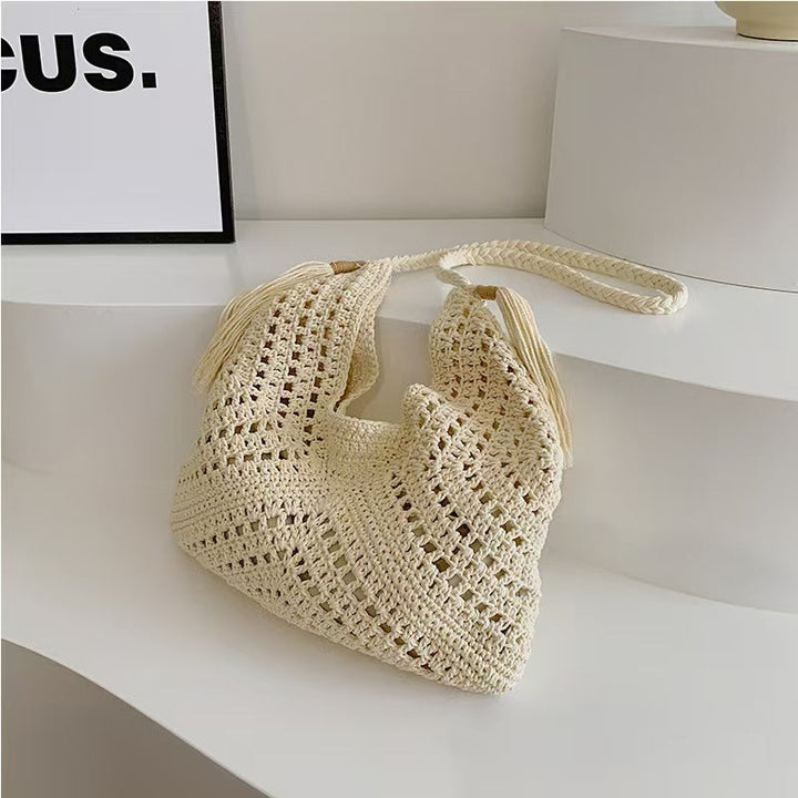 Handcrafted macrame shoulder bag with braided details Kalsten