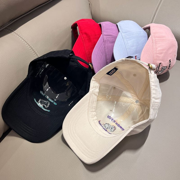 Men's Casual Embroidered Puppy Design Baseball Cap Kalsten