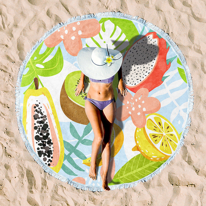 Rundstrand towel with unique sunset design Kalsten