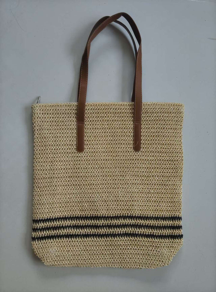 Woven Natural Material Crossbody Bag Kalsten