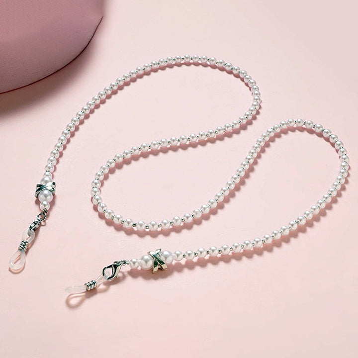 Stylish Pearl Beaded Eyewear Chain Kalsten