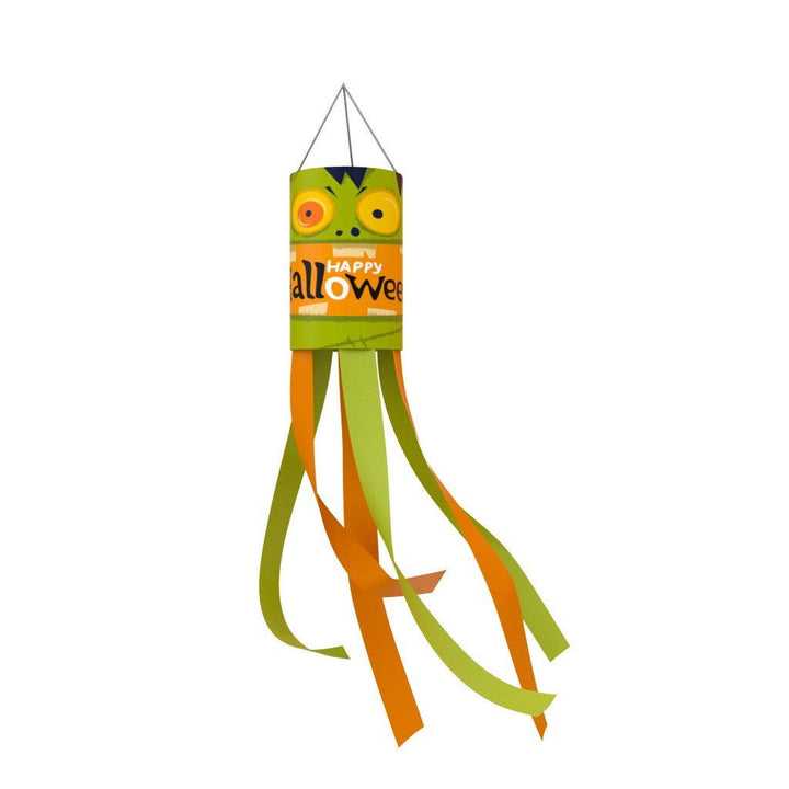 Unisex nan patriotic American flag windsock with long trailing streamers and reinforced hanging loop Kalsten