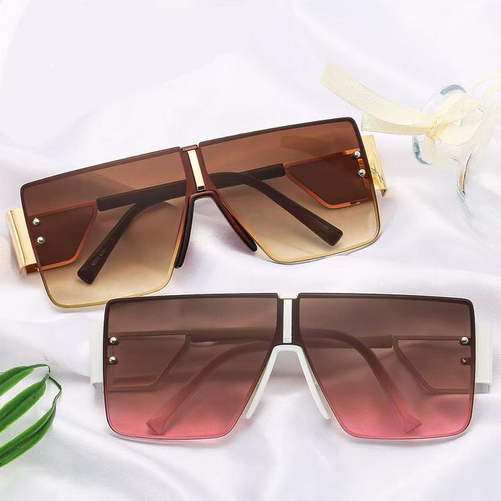Ladies trendy oversized sunglasses with futuristic design Kalsten