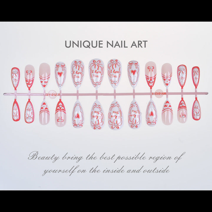 Romantic Message Press-On Nails Kalsten