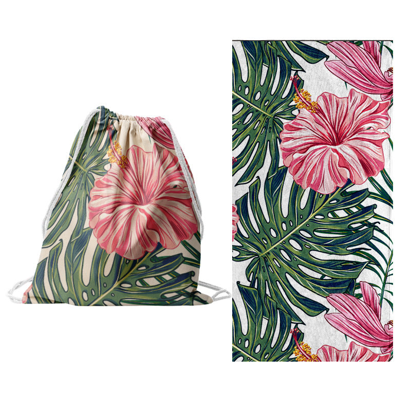 Sporty tote bag with floral design Kalsten