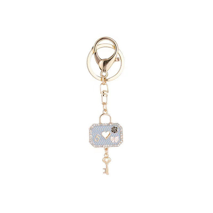 Heart-Shaped Crystal Keychain Kalsten