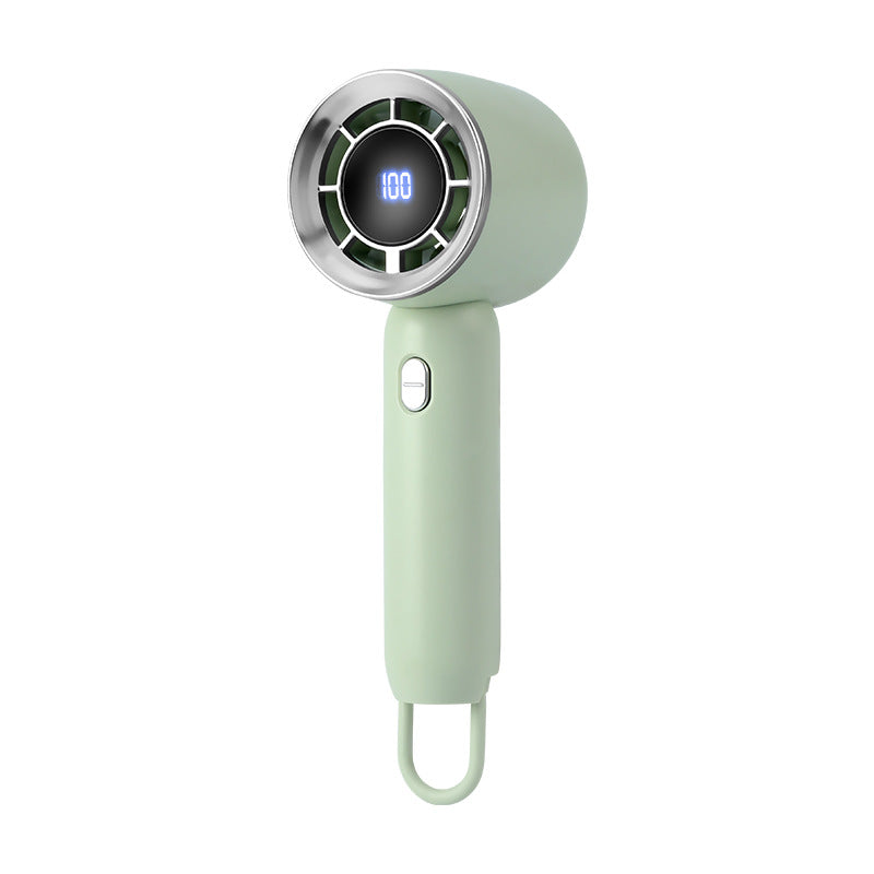 Ladies portable mini high-speed fan with digital display Kalsten