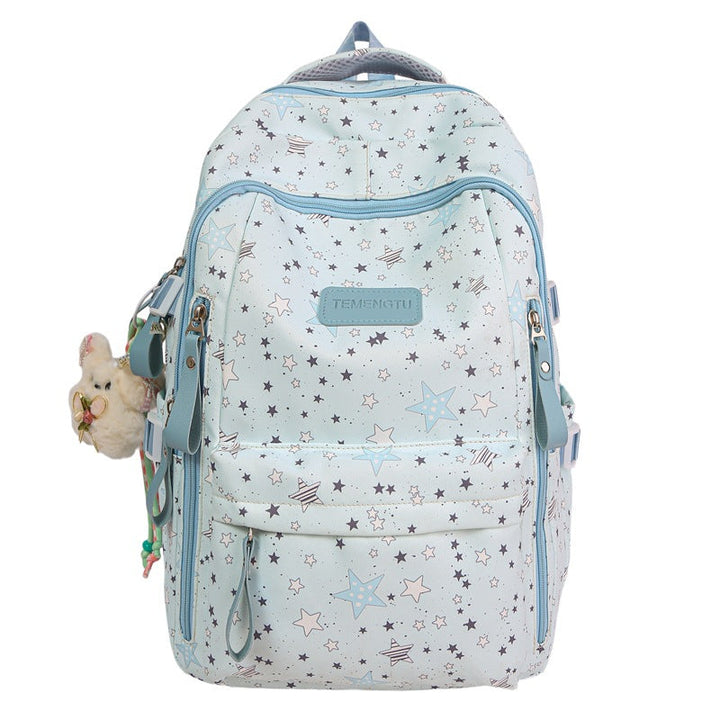 Multi-Compartt Star-Printed Backpack Kalsten