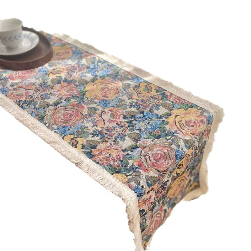 Decorative Bird Pattern Table Runner