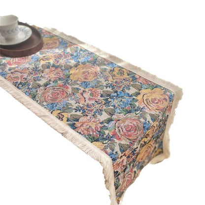 Decorative Bird Pattern Table Runner