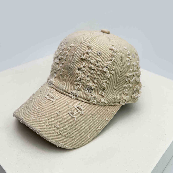 Women's Distressed Textured Baseball Cap Kalsten