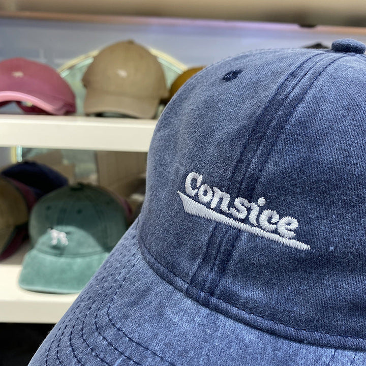 Men's Distressed Adjustable Denim Baseball Cap Kalsten