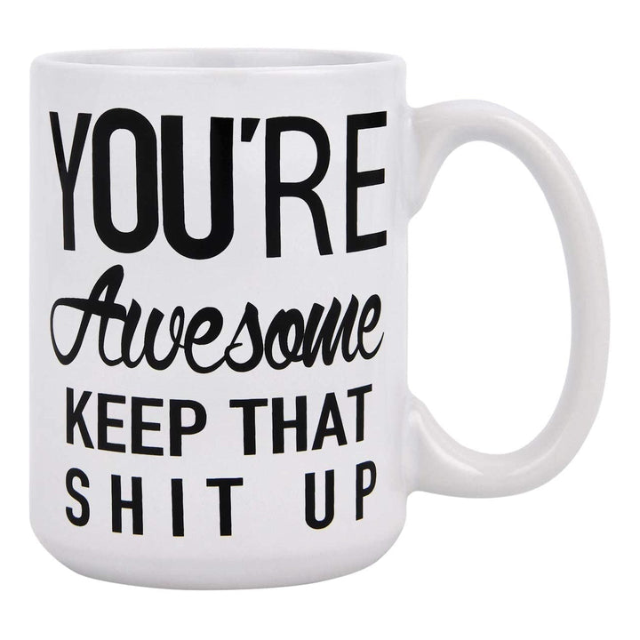 Ceramic Novelty Mother'S Day Coffee Mug With Tall Straight Walls Large C-Handle Sublimation Print