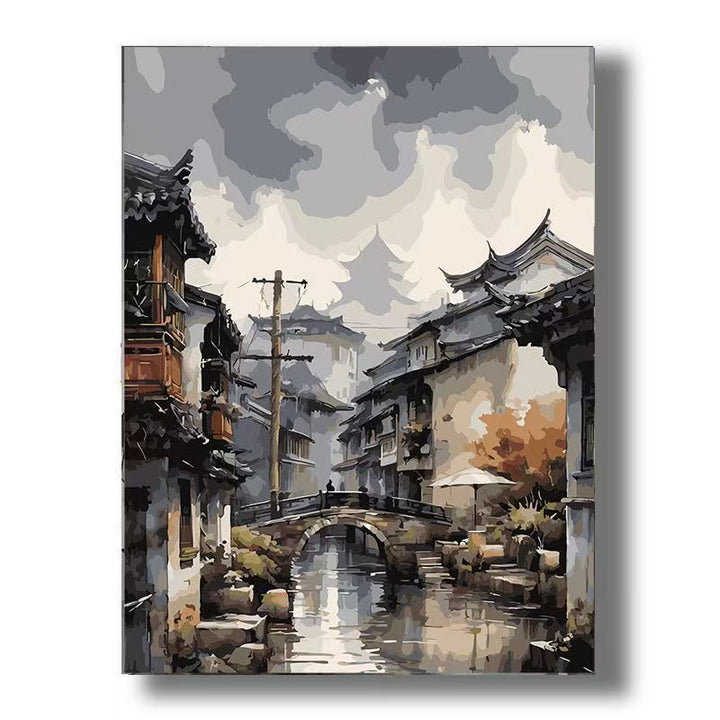 Urban Vintage Architecture Canvas Art Kalsten