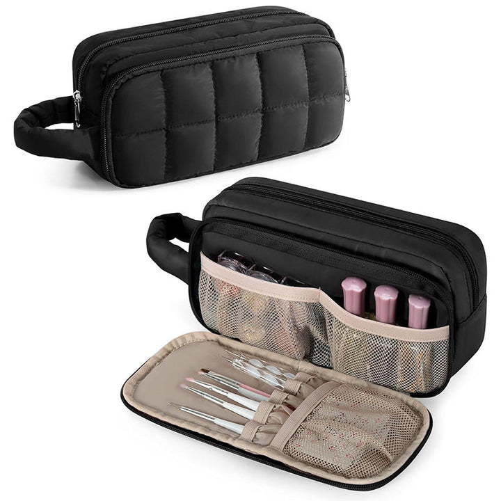 Cosmetic Organizer Bag with Transparent Design and Practical Compartments Kalsten