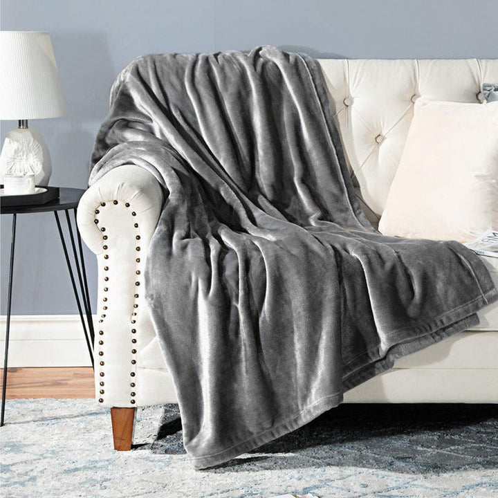 Ladies Cozy Plush Blanket with Reversible Design Kalsten