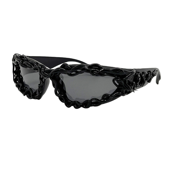 Women's extravagant design sunglasses with creatively structured frame Kalsten