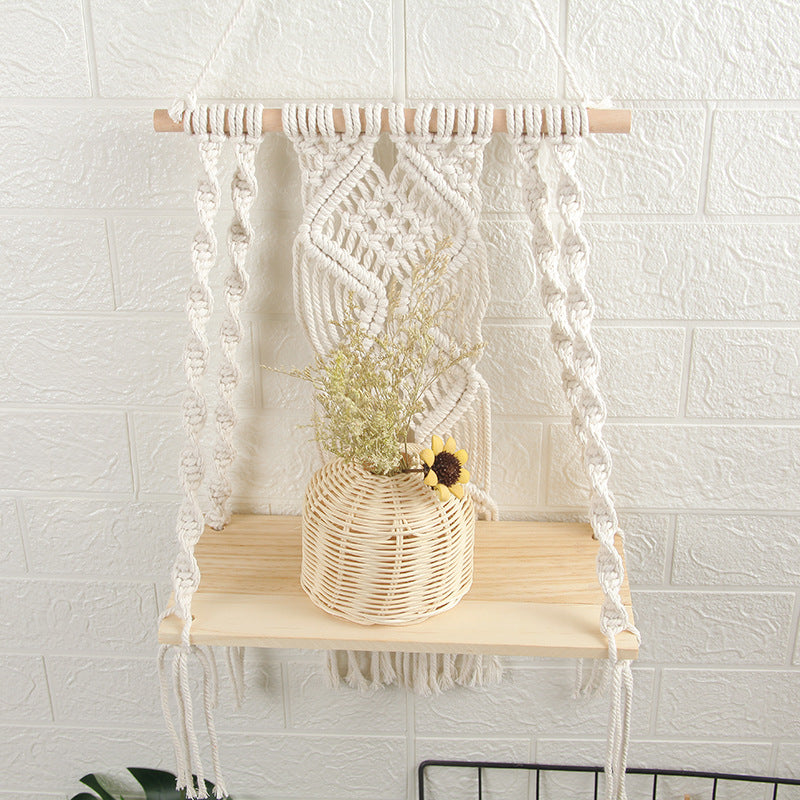 Decorative Macramé Swing Shelf Acalora