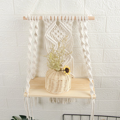 Decorative Macramé Swing Shelf Acalora