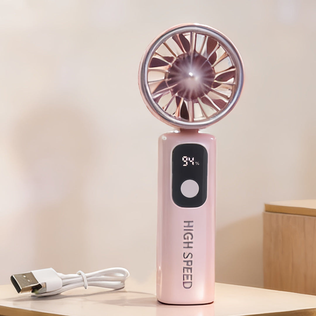 Ladies portable high-speed fan with LCD display Kalsten