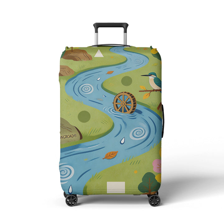 Women's suitcase cover with atmospheric landscape design Kalsten