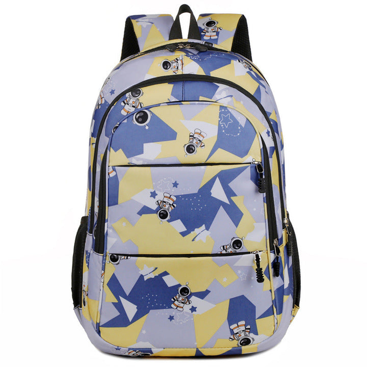 Fashionable school backpack with astronaut motif Kalsten