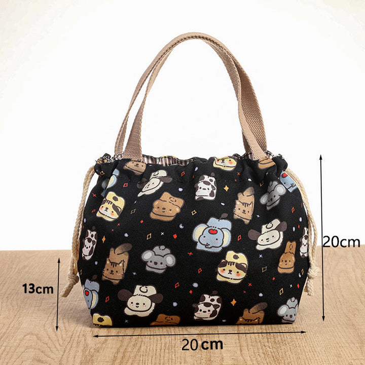 Drawstring Cat-Themed Storage Bag Kalsten