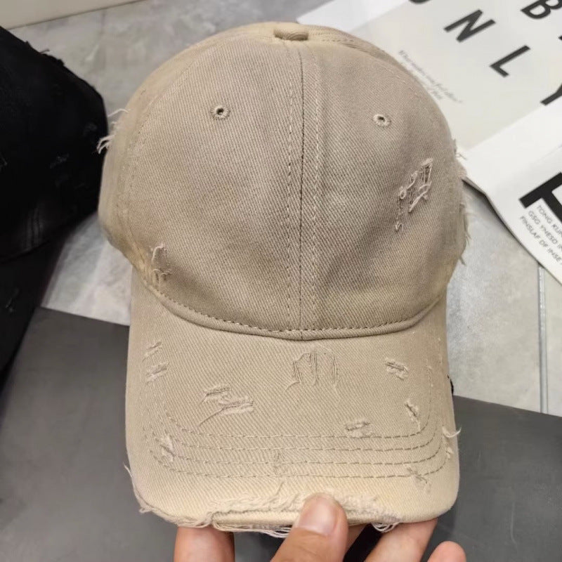 Men's Distressed Denim Baseball Cap Kalsten