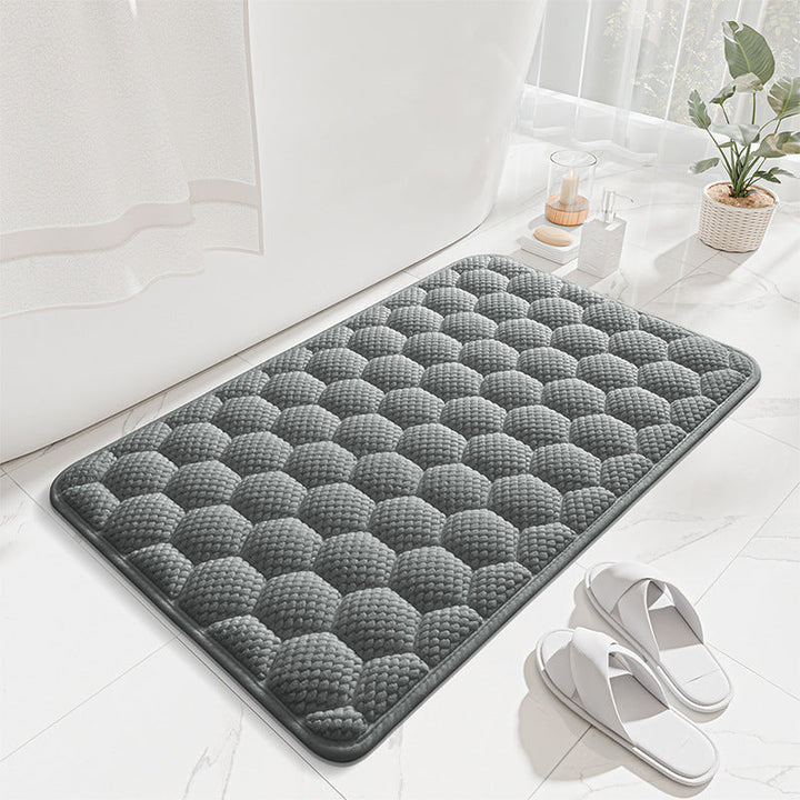 Honeycomb Textured Bath Mat