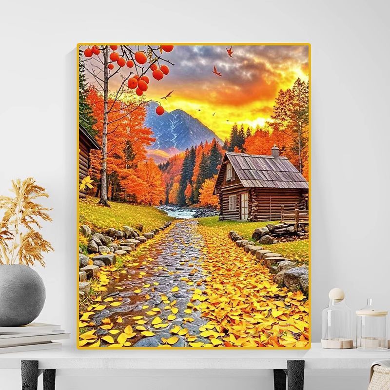 Autumn Landscape Canvas Art Print Kalsten