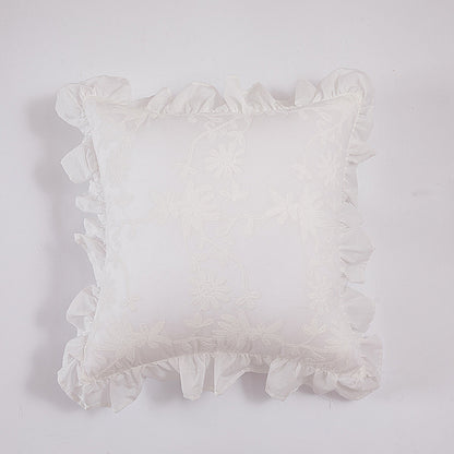 Decorative Ruffled Throw Pillow