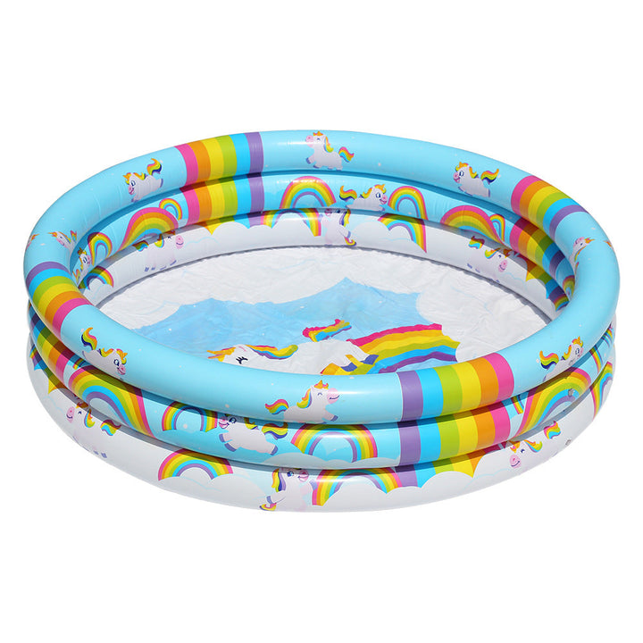 Unisex Inflatable Kids' Swimming Pool with Unicorn Design Kalsten