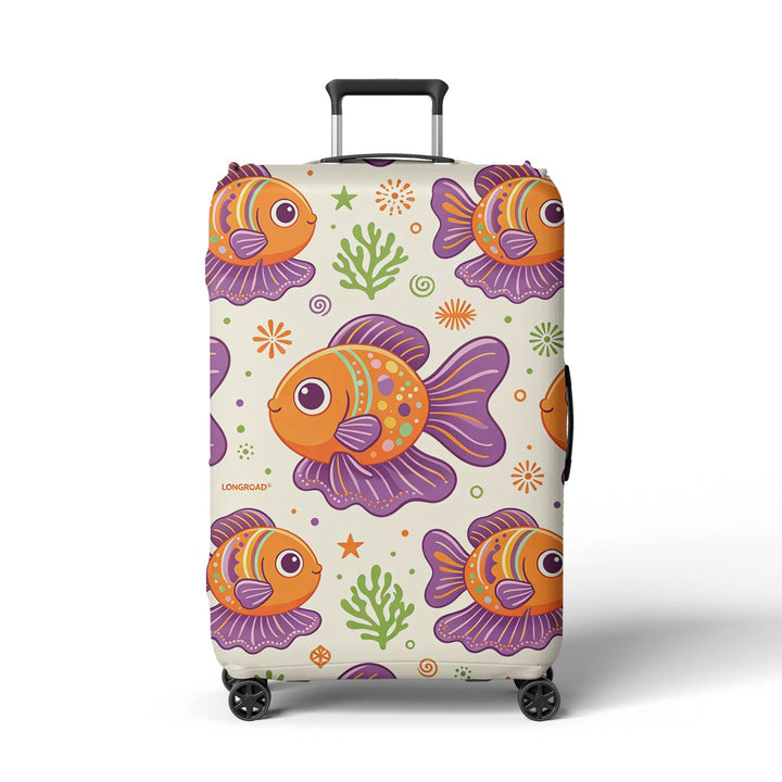 Women's suitcase cover with cheerful Kalsten  motif