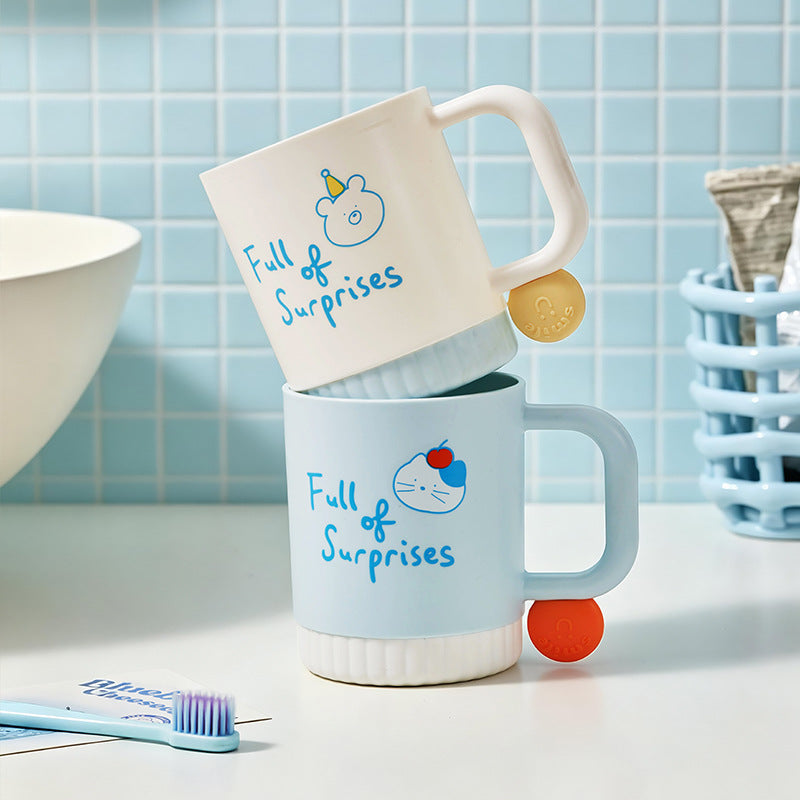 Funny ceramic mug with cheerful character design Kalsten