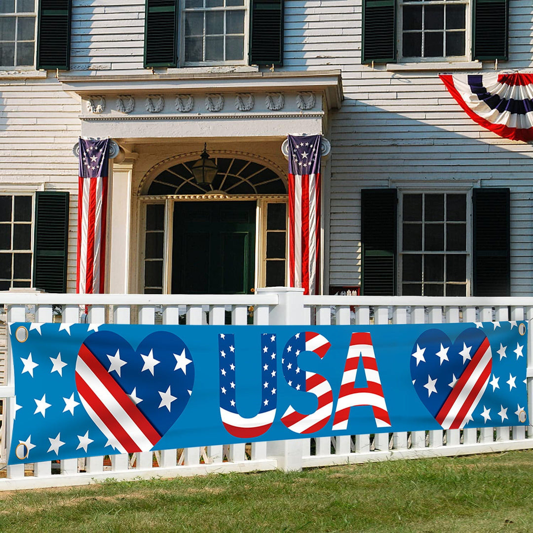 Unisex garden banner with patriotic design by Kalsten