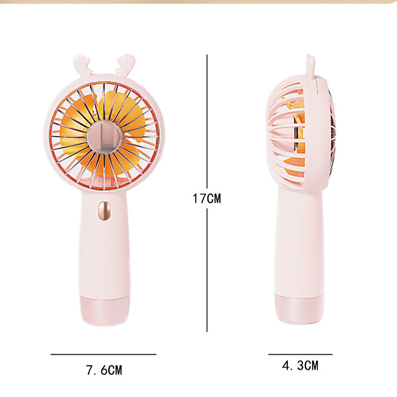Women's Portable Hand Fan with Cute Animal Design Kalsten