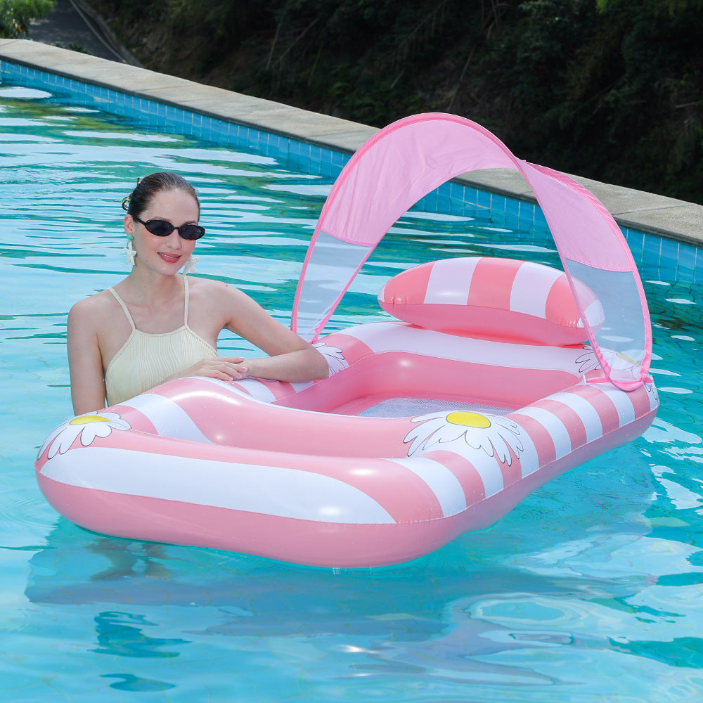 Women's Inflatable Lounge with Flower Pattern Kalsten