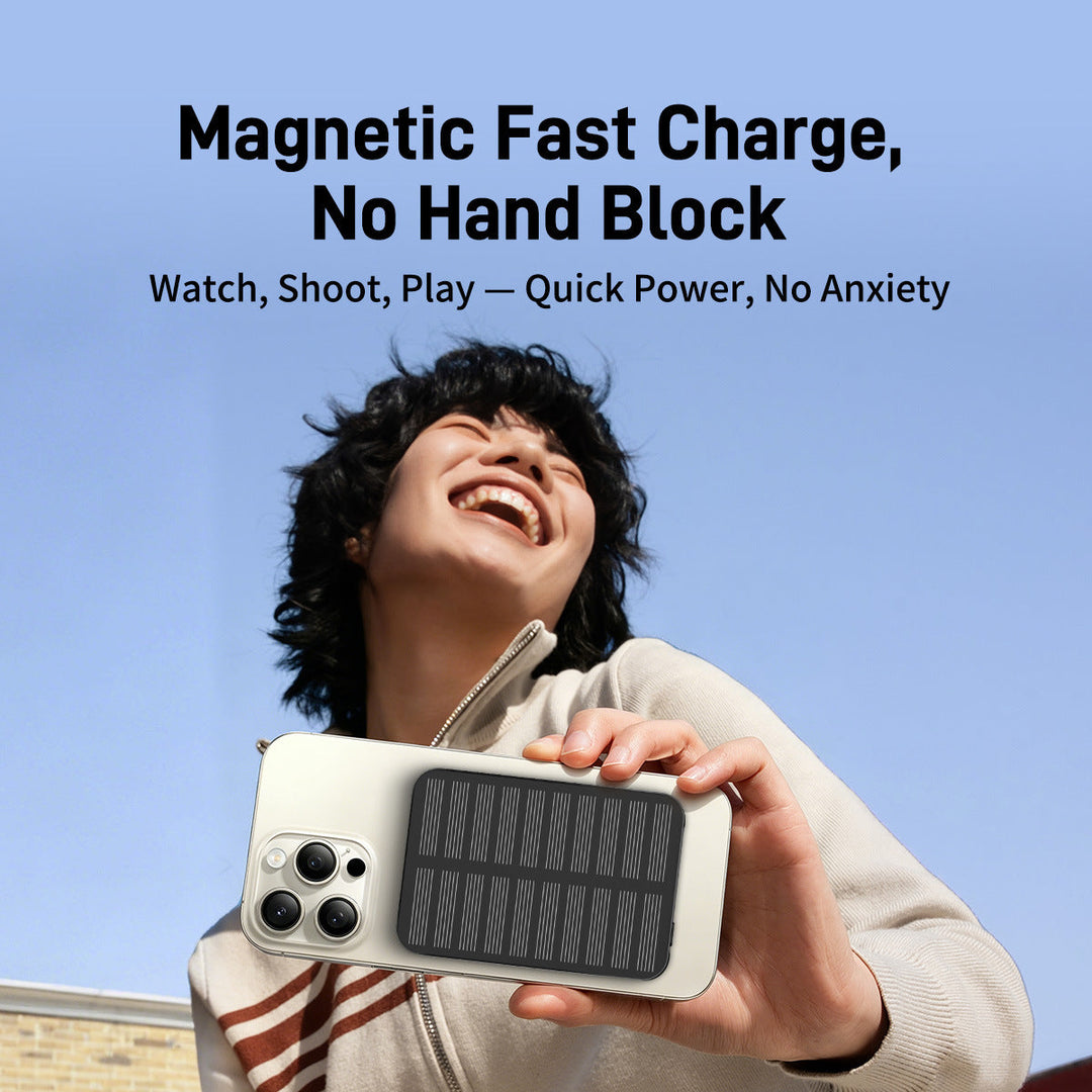 Solar-powered power bank with fast charging function and LED light Kalsten