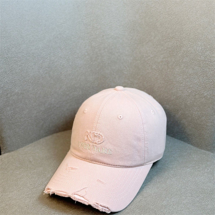 Women's Distressed Casual Adjustable Baseball Cap Kalsten