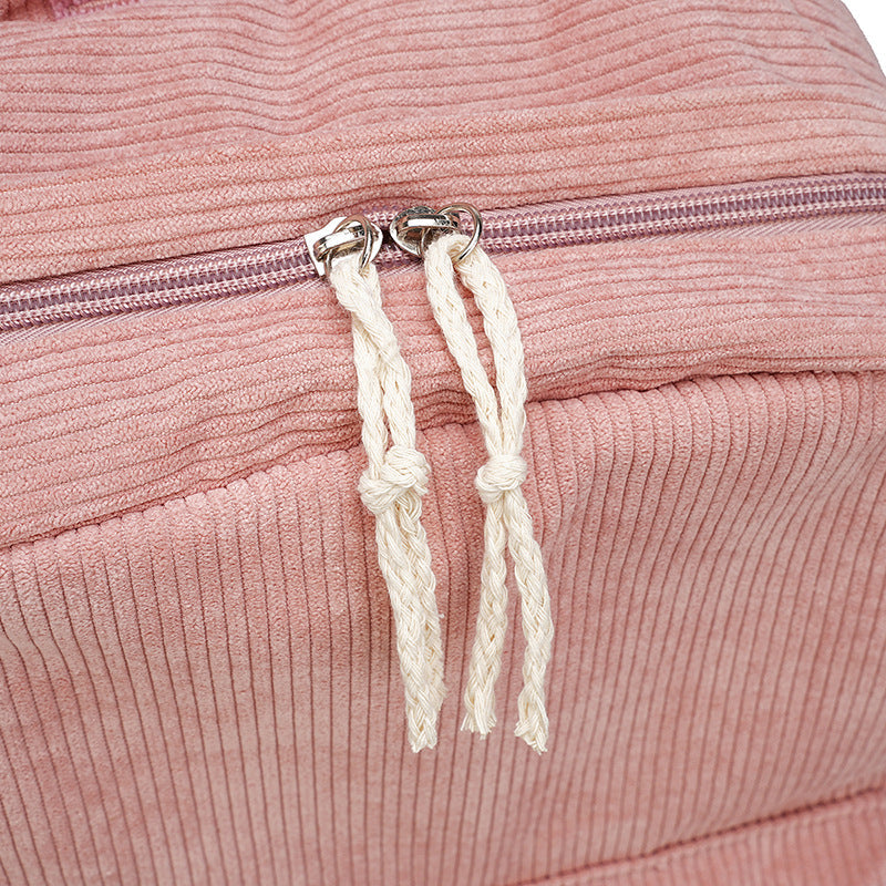 Corduroy Fabric Backpack Kalsten