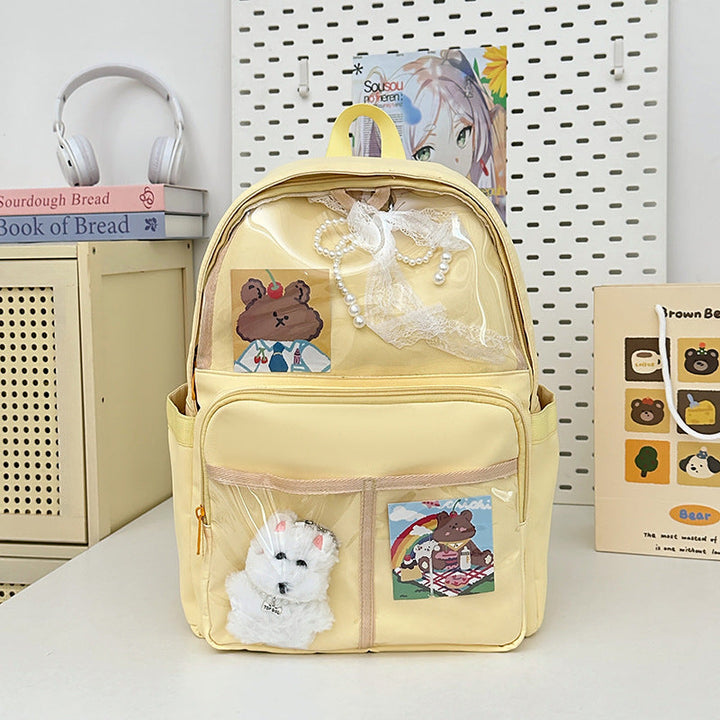 Contemporary Clear School Backpack