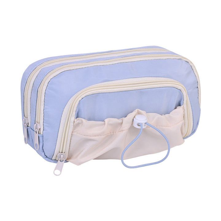 Multifunctional Cosmetic Pouch With Multiple Compartments And Practical Zipper Kalsten
